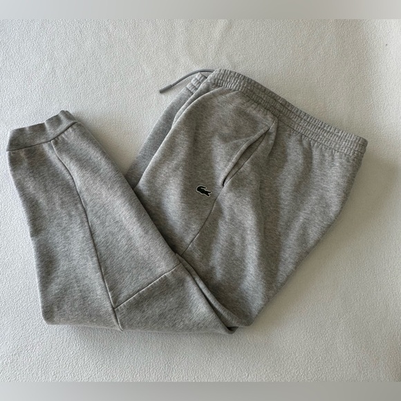 Lacoste Joggers Men's Large/FR 7 Gray Sweatpants Drawstring & Pockets MINT‼️ - Picture 1 of 10